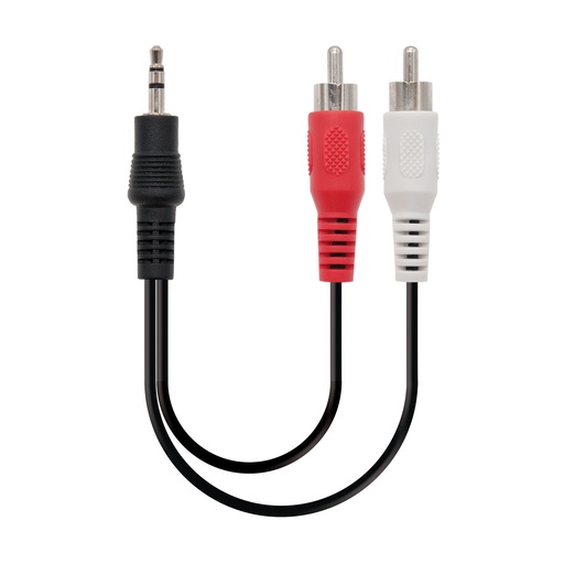 [10.24.0305] 10.24.0305 cable de audio 5 m 3,5mm 2 x RCA Negro