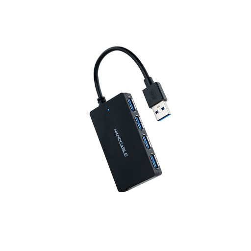 [10.16.4403] Hub USB 3.0 con 4 Puertos de USB 3.0, USB-A/M-USB 3.0/H, Negro, 15 cm
