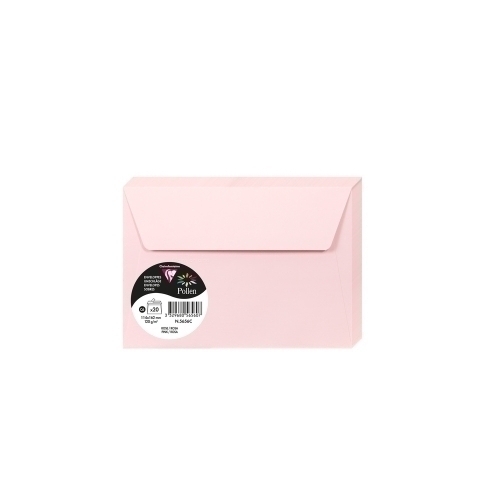 [5656C] SOBRE CLAIREFONTAINE 114x162 ROSA P/20