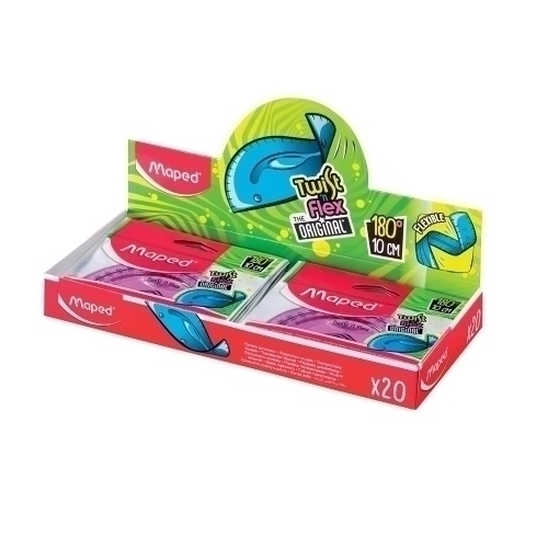 SEMICIRCULO MAPED TWIST&FLEX 20 CM - Pack de 20 unidades