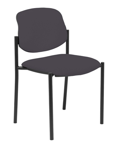 [27NBALI600] Silla fija Villalgordo bali gris oscuro chasis negro