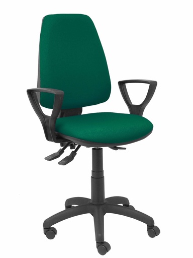 [14ASB426B8RN] Silla Elche S bali verde botella brazos fijos