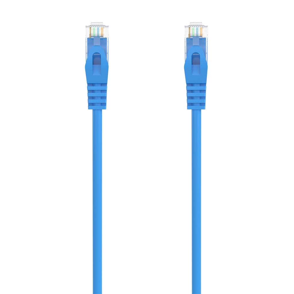 Cable de Red Latiguillo RJ45 LSZH Cat.6A 500 Mhz UTP AWG24, Azul, 2.0M