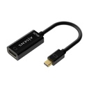 Conversor Mini DP V1.2 a HDMI V1.4 4K@30Hz, MDP/M-HDMI A/H, Negro, 15CM