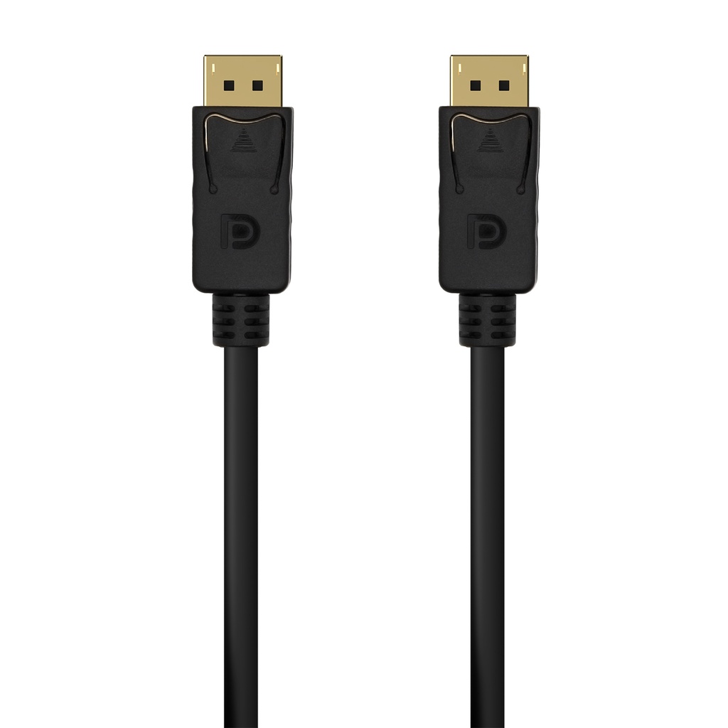 Cable DISPLAYPORT V1.2 4K@60Hz, DP/M-DP/M, Negro, 0.5M
