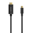 Cable Conversor USB-C A HDMI 4K@30Hz, USB-C/M-HDMI/M, Negro, 1.8M