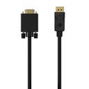 Cable Conversor DISPLAYPORT a VGA, DP/M-VGA/M, Negro, 1.0M