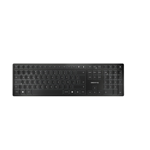 [JK-9100ES-2] KW 9100 SLIM teclado Universal RF Wireless + Bluetooth QWERTY Español Negro