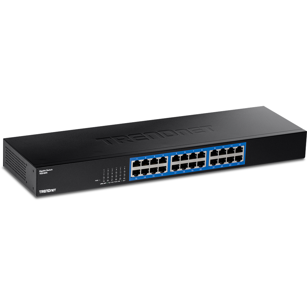 TEG-S25 switch Gigabit Ethernet (10/100/1000) Negro