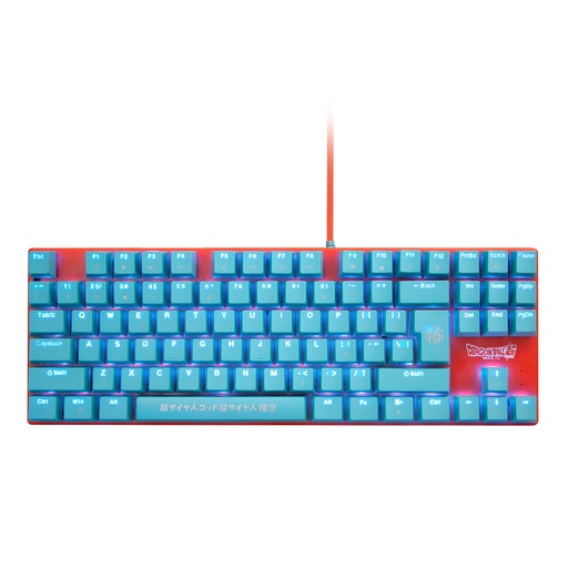 [DBPCKEYGO] Dragon Ball Super teclado Juego USB QWERTY Azul, Naranja
