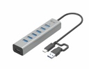 USB-C/USB-A Charging Metal HUB 7 Port