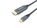 Cable USB-C a HDMI, M/M, 3,0 m, 4K/60Hz