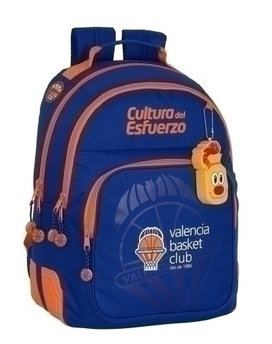 [612084773] SAFTA-VALENCIA BASKET MOCHILA DOBLE