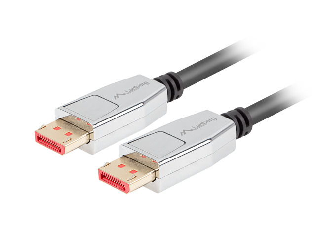 CA-DPDP-20CU-0010-BK cable DisplayPort 1 m Negro, Plata