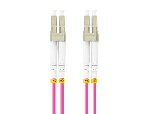 [FO-LULU-MD41-0010-VT] FO-LULU-MD41-0010-VT cable de fibra optica 1 m LC OM4 Violeta