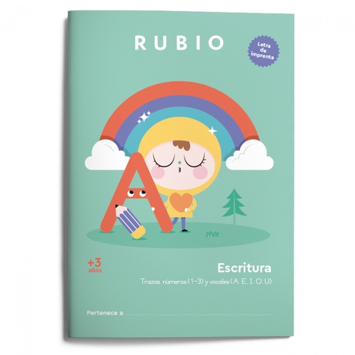 [CIMP3] CUADERNO RUBIO A4 ESCRITURA IMPRENTA 3