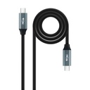 Cable USB 3.2 Gen2x2 20Gbps 5A/100W 4K/60Hz USB-C/M-USB-C/M, 2 m