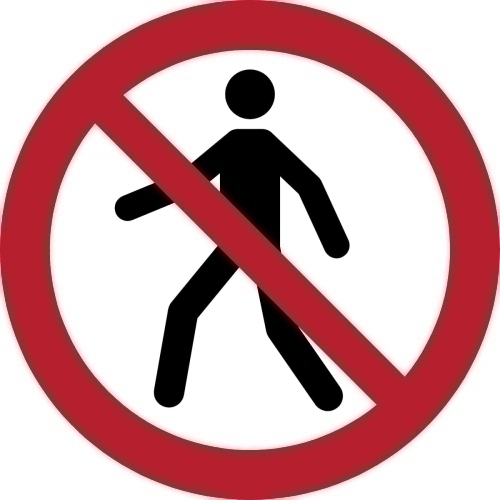 [7540011] PICTOGRAMA  PROHIBIDO EL PASO  B/1