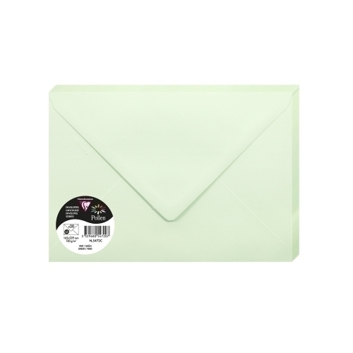 [5472C] SOBRE CLAIREFONTAINE 162x229 VERDE P/20