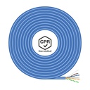Cable de Red RJ45 LSZH CPR Dca CAT.6 UTP AWG24, Azul, 100 m