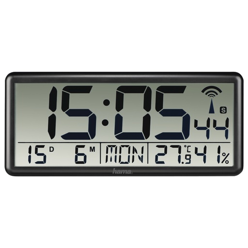 [00186352] Jumbo Reloj digital Rectángulo Negro