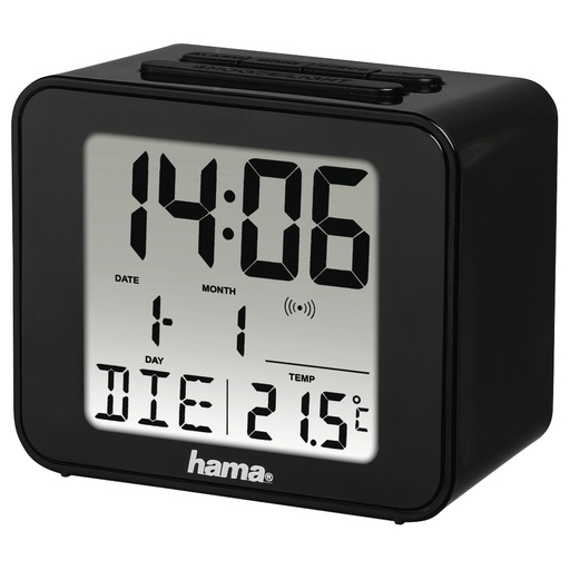 [00186304] Cube Reloj despertador digital Negro