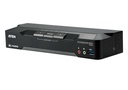 Matriz de vídeo en formato compacto KVM DisplayPort 4K dual display de 2 puertos con Boundless Switching