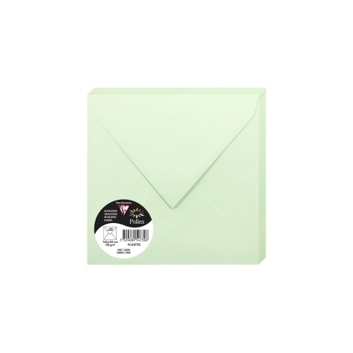 [5473C] SOBRE CLAIREFONTAINE 165x165 VERDE P/20