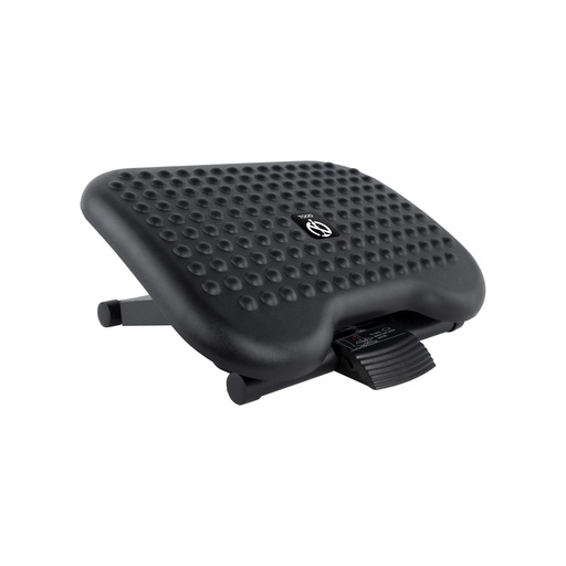 [TQFR0603-B] Reposapiés Ajustable en Altura e Inclinación 'Confort', Negro