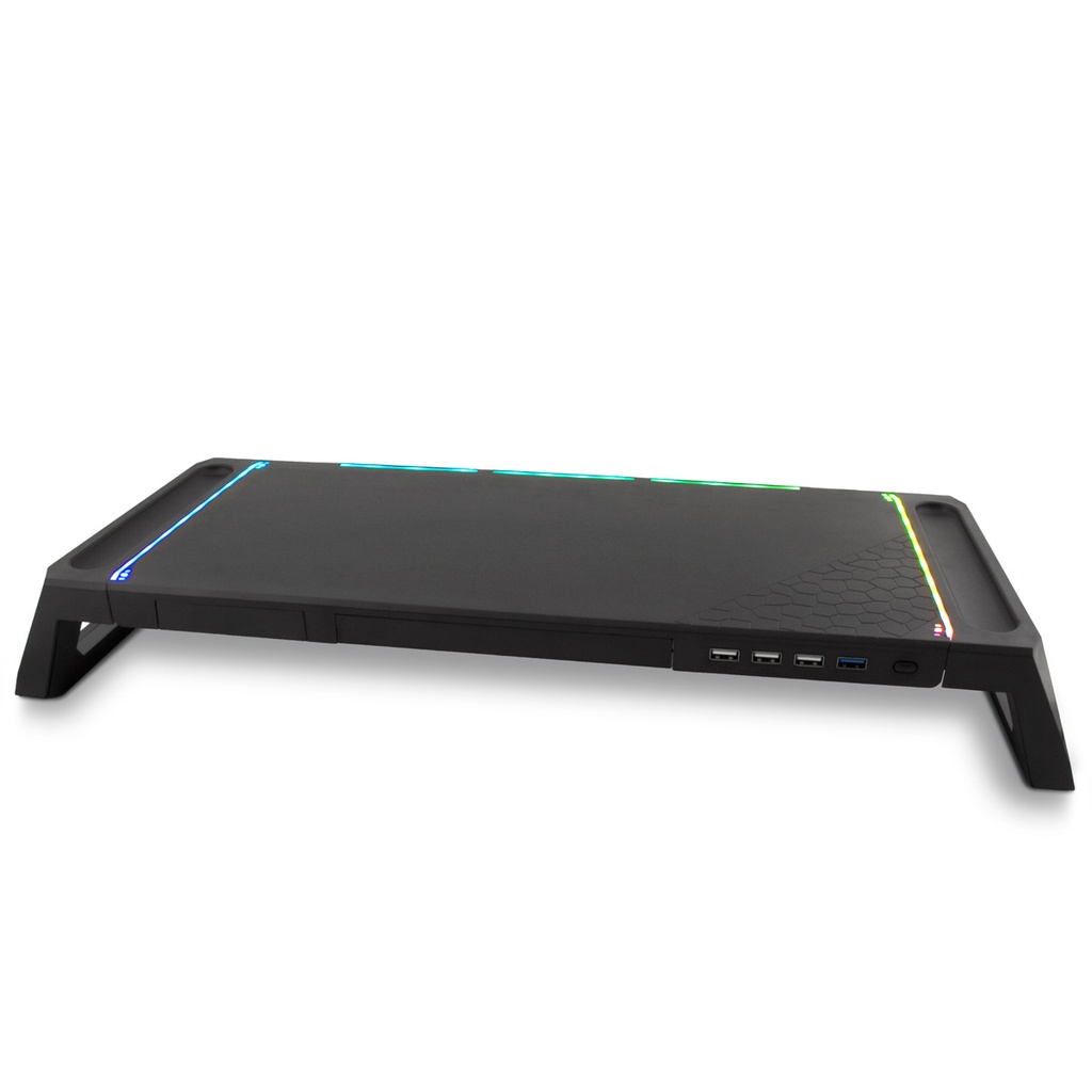 DEEPGAMING SOPORTE PARA MONITOR CON HUB 4USB + ILUMINACION RGB