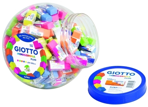[F232700] GOMA BORRAR GIOTTO GOMMA FLUO EXP.120