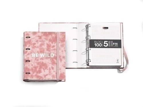 [MR14864] CARPEBLOC MR ANTIVIRAL TIE DYE A4 ROSA