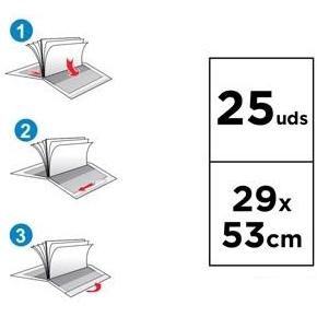 [PF035] MP FORRO DE LIBROS 29CM ANTIRASGADO 130 MICRAS AJUSTABLE CAJA 25 TRANSPARENTE