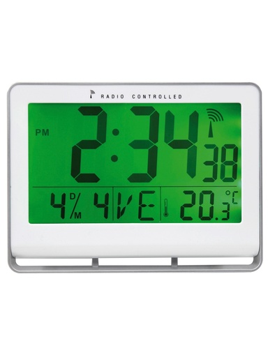 [HORLCDNEO] HORLCDNEO reloj de mesa o pared Reloj digital Rectángulo Plata
