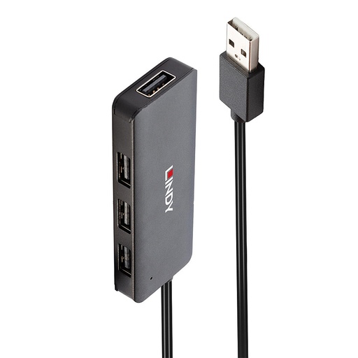 [42986] 42986 hub de interfaz USB 2.0 480 Mbit/s Negro