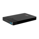 43331 caja para disco duro externo Carcasa de disco duro/SSD Negro 2.5