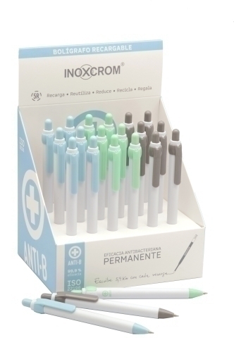 BOLIGRAFO INOXCROM ROCKER ANTIB. EXP.18