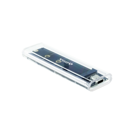 [TQE-2200] Caja Externa para SSD M.2 NGFF/NVMe, Transparente, RGB