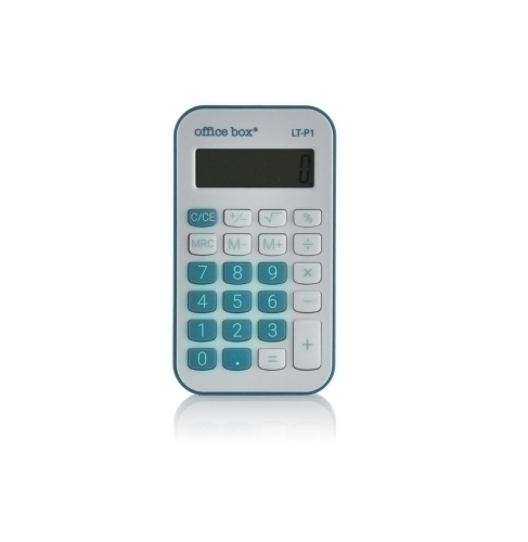 CALCULADORA BOLS. OFF.BOX 8 DIG. AZUL