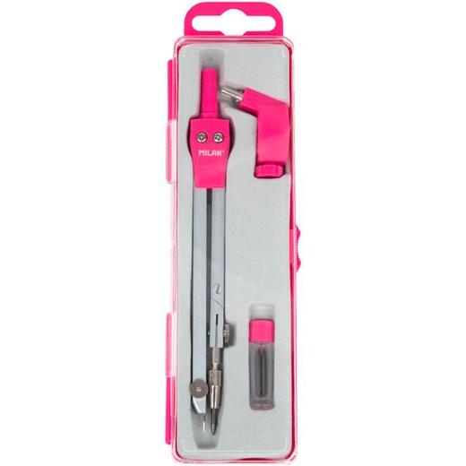 [11101P] MILAN COMPÁS UNIVERSAL CON PATA ARTICULADA + ADAPTADOR + 2 MINAS SERIE ACID ROSA