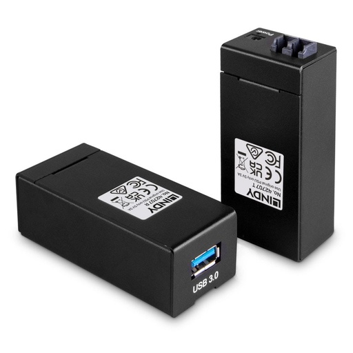 [42707] 42707 extensor audio/video Transmisor y receptor de señales AV Negro