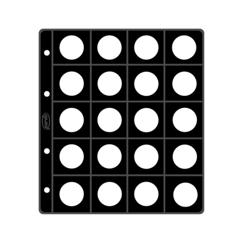 [75700] FUNDA para MONEDAS PARDO Esp. 2 EUROS - Pack de 25 unidades