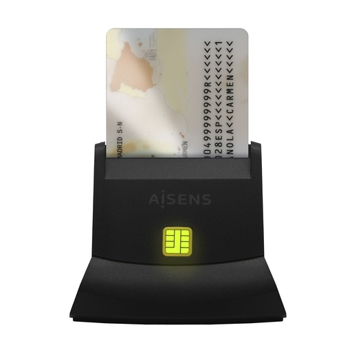 [ASCR-SN05-BK] Lector de Tarjeta Inteligente DNI, Negro