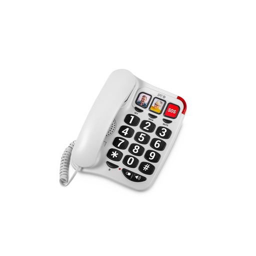[3295B] Comfort Numbers 2 Teléfono analógico Blanco