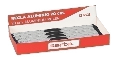 [3422051059] REGLA ALUMINIO SAFTA 20 cm EXP.12