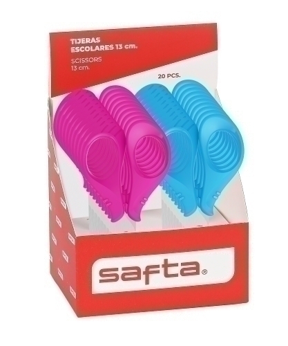 TIJERAS ESC. SAFTA 13 cm SURT.EXP.20