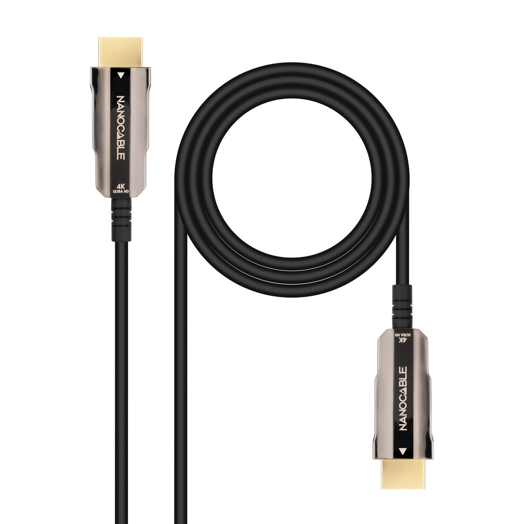 Cable HDMI V2.0 AOC 4K@60Hz 18Gbps A/M-A/M, Negro, 10 m