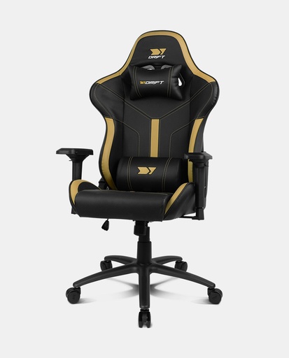 [DR350GOLD] DR350 Butaca para jugar Asiento acolchado Oro, Negro