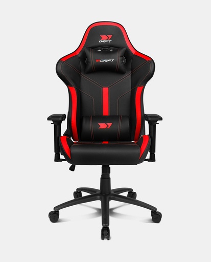 [DR350BR] DR350 Butaca para jugar Asiento acolchado Negro, Rojo
