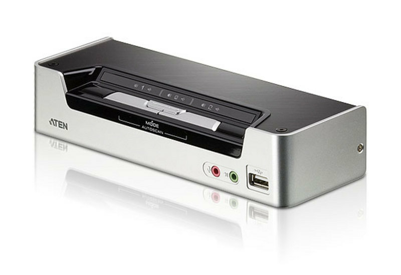 Switch KVMP HDMI/Audio USB de 2 puertos